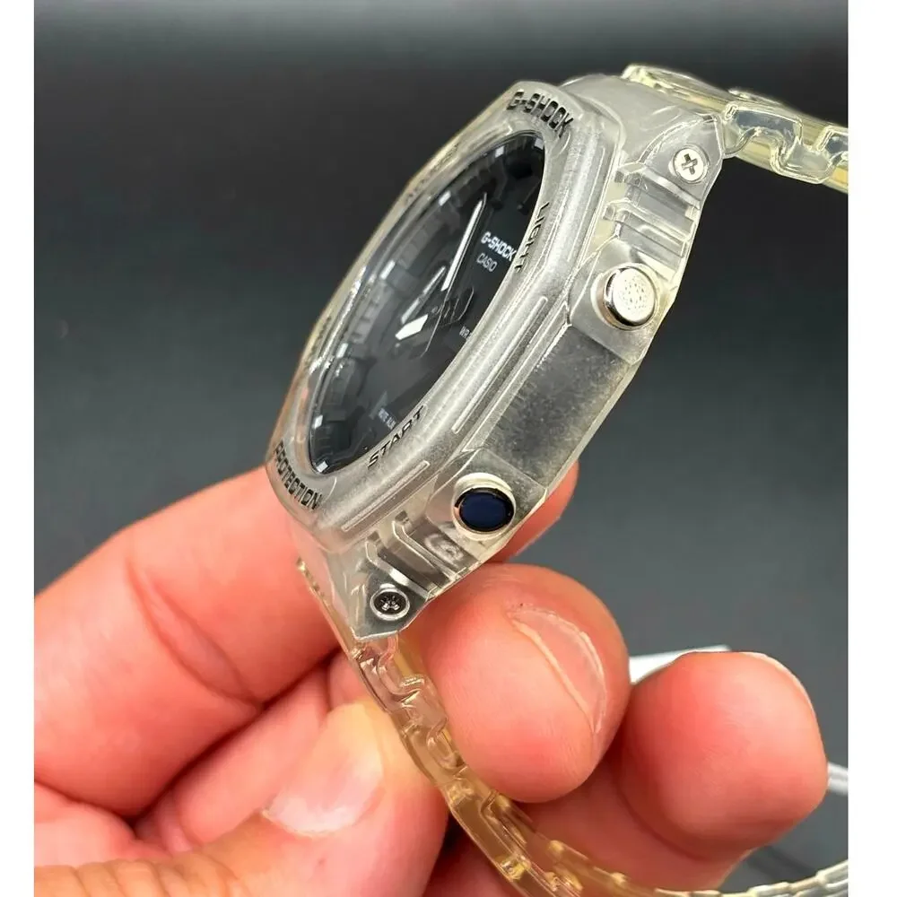 Casio G-Shock GA2100SKE-7A Clear Skeleton Watch NIBWT